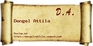 Dengel Attila névjegykártya